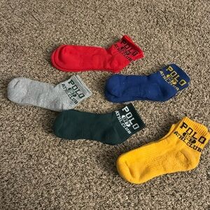Polo athletic socks 5 pair